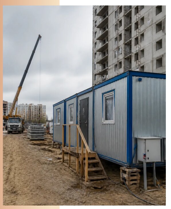 Аренда строительных вагончиков для рабочих в Югорске